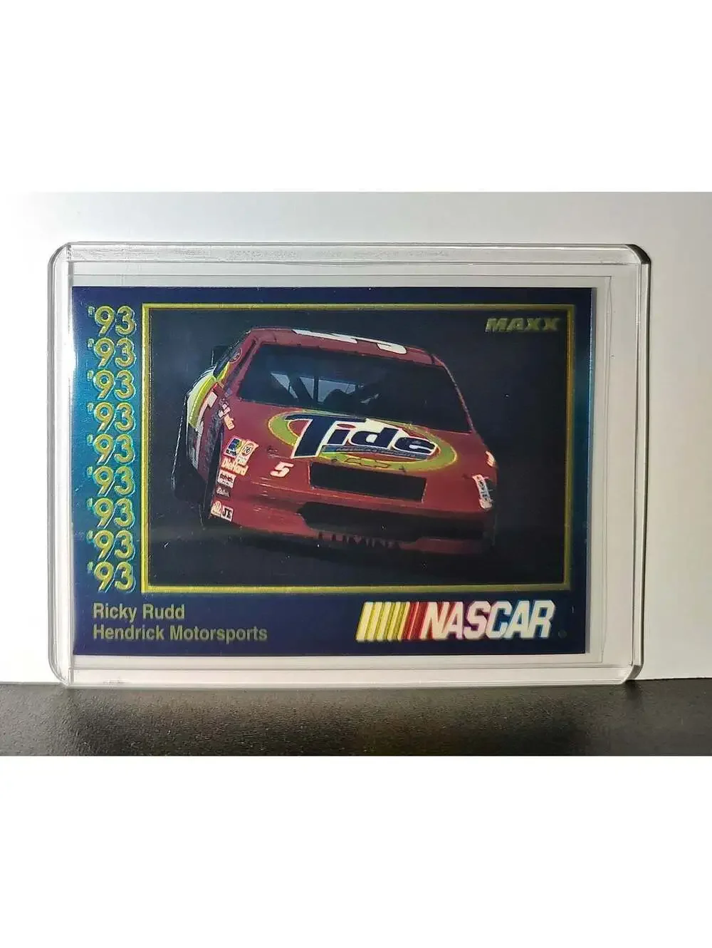 Ricky Rudd 1993 Maxx Premier Plus Racing #88 NASCAR Card Hendrick Motorsports